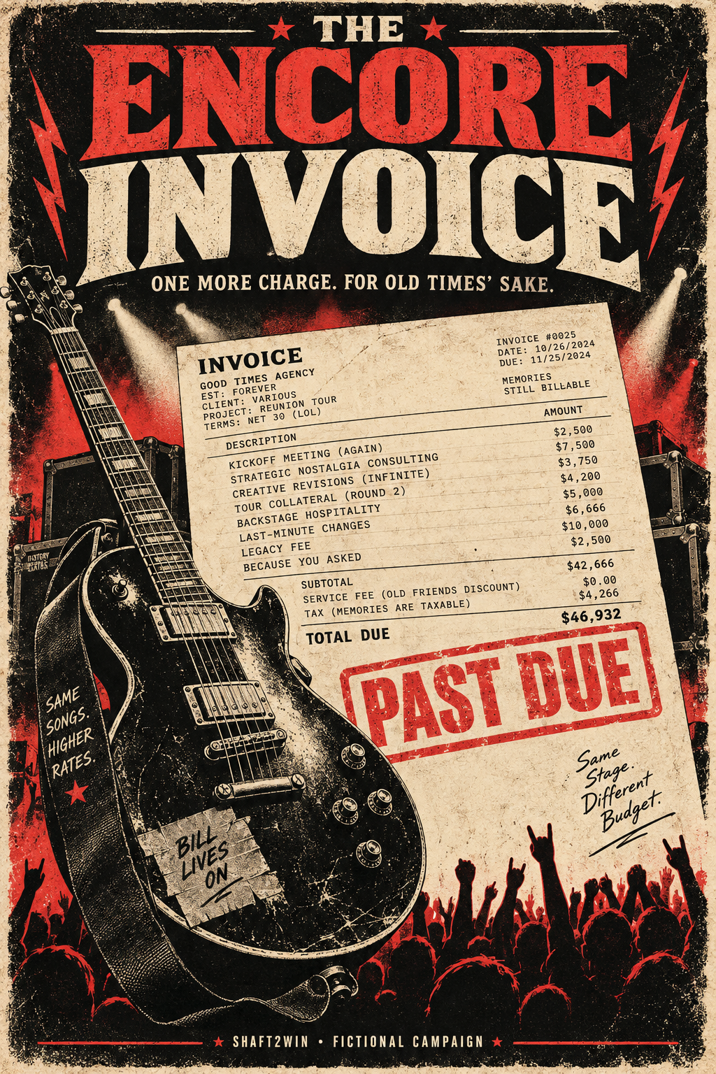 The Encore Invoice — fictional entertainment campaign